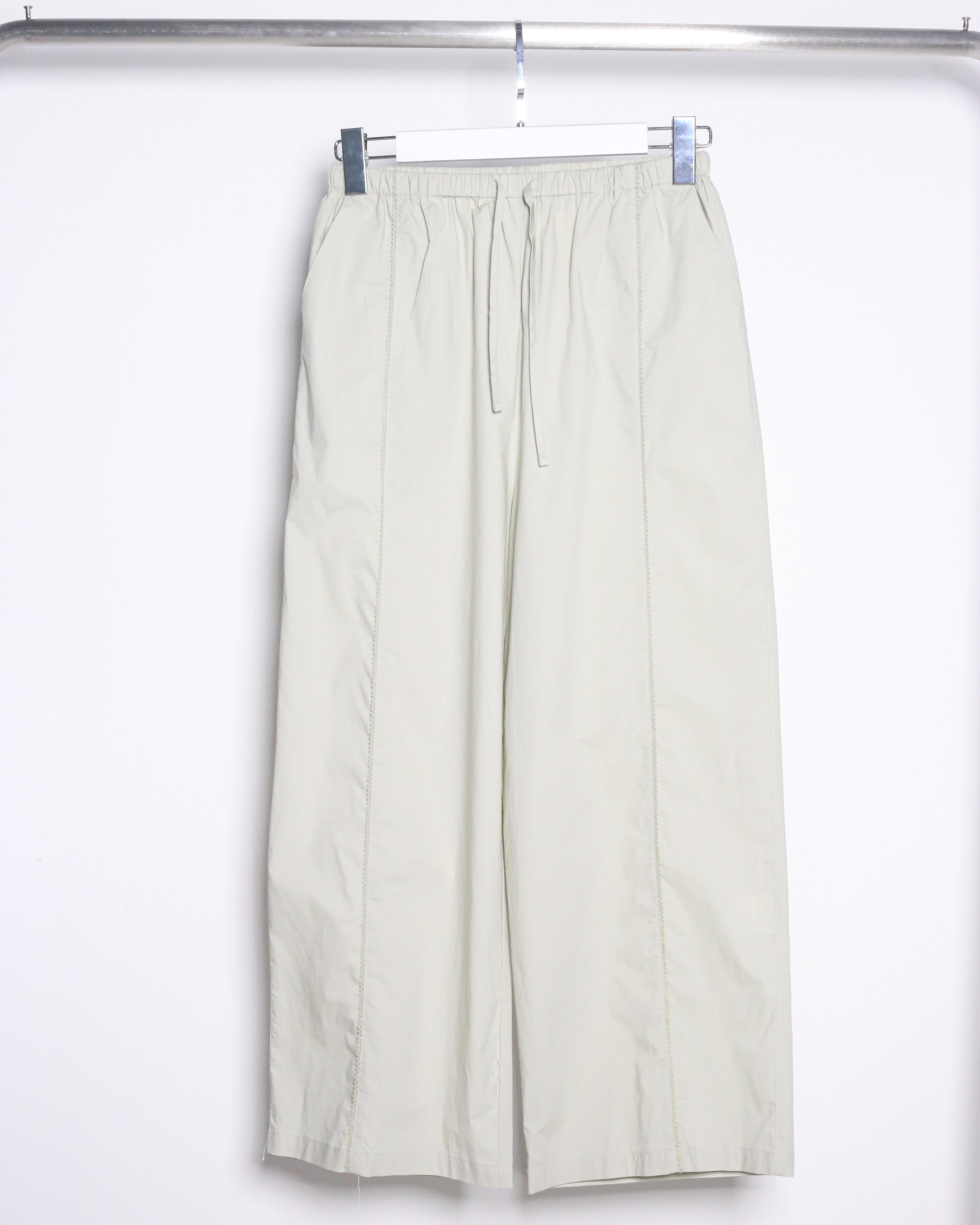 COTTON-LINEN PLEATED PANTS