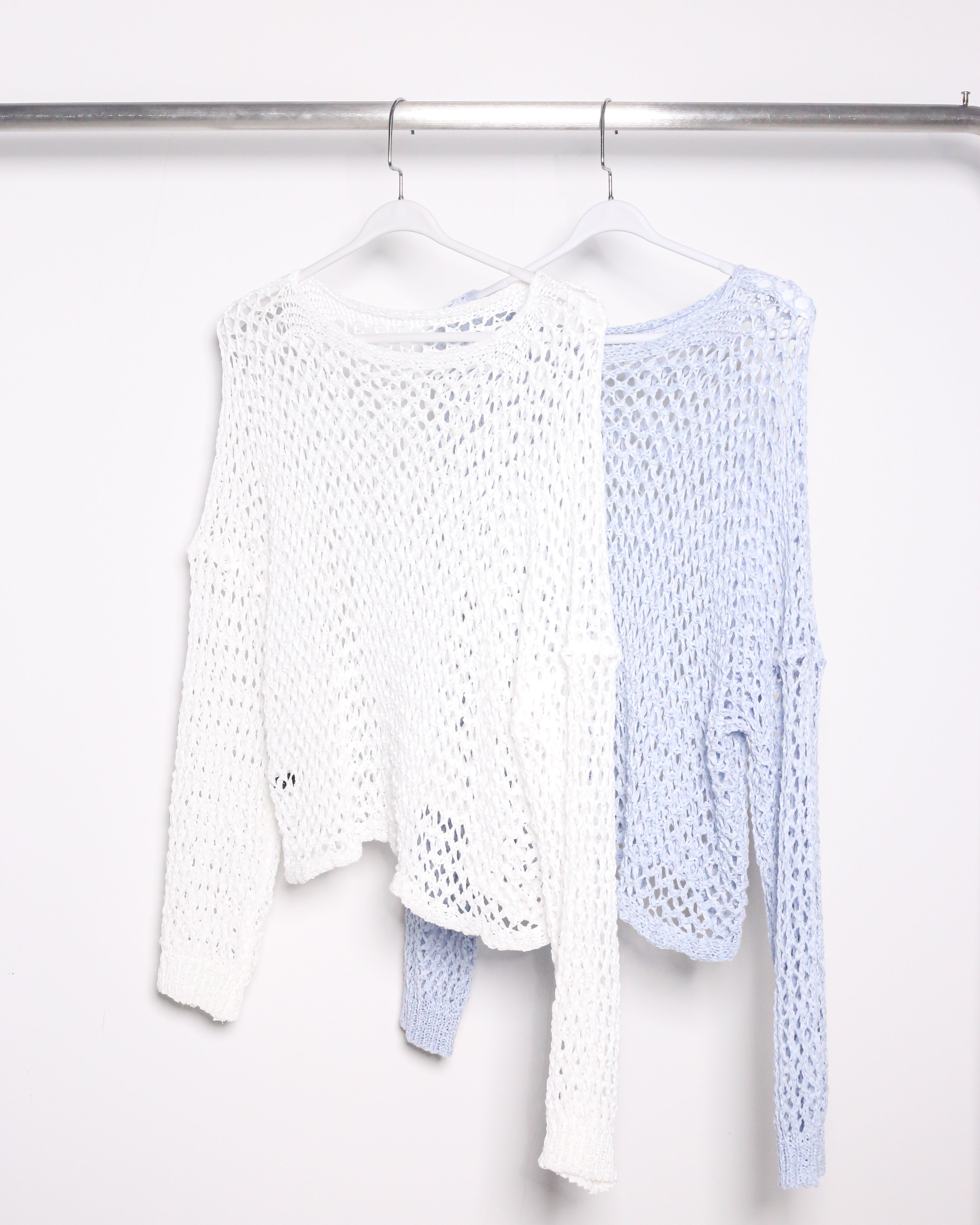 CROCHET KNIT CROPPED COVER-UP