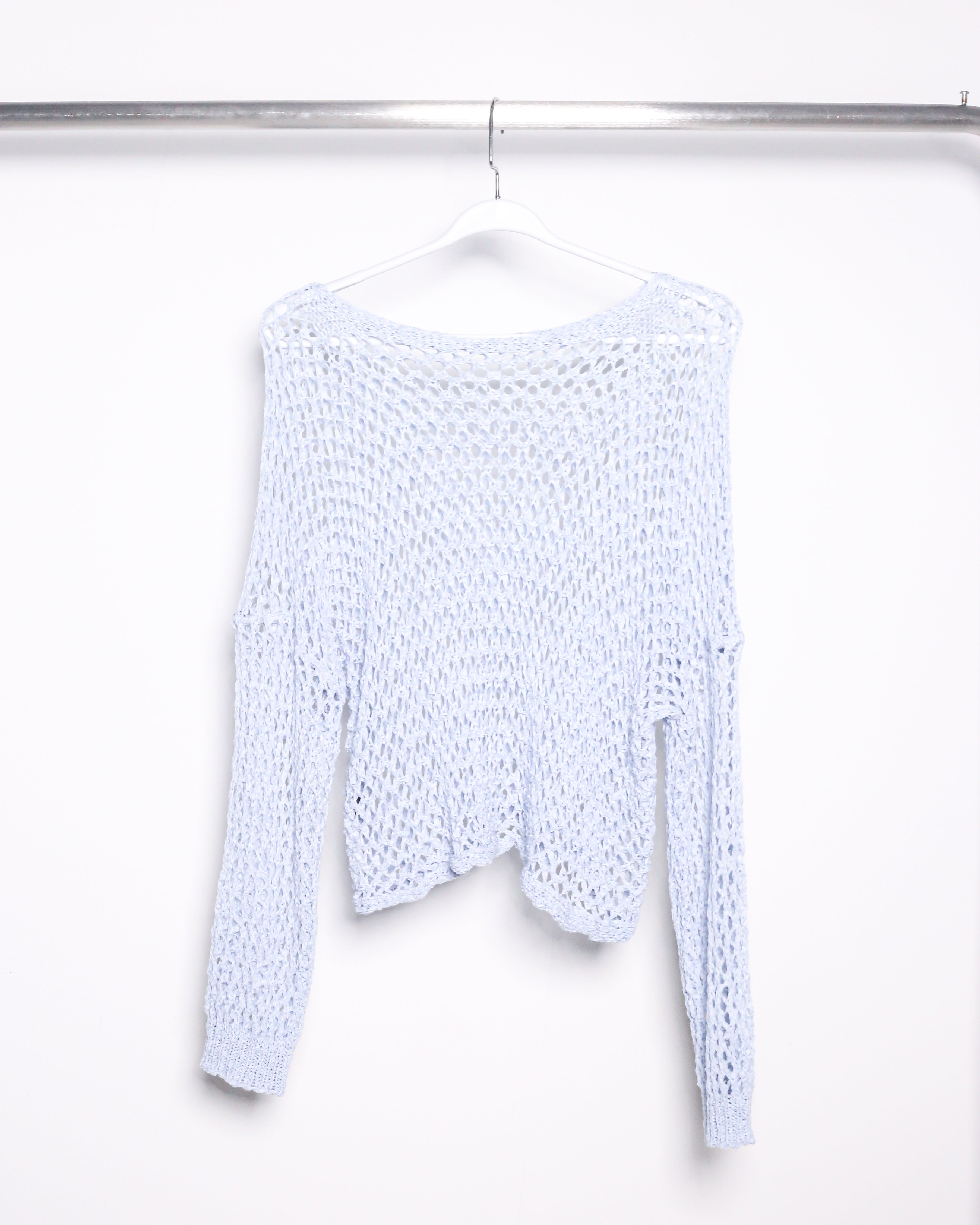 CROCHET KNIT CROPPED COVER-UP