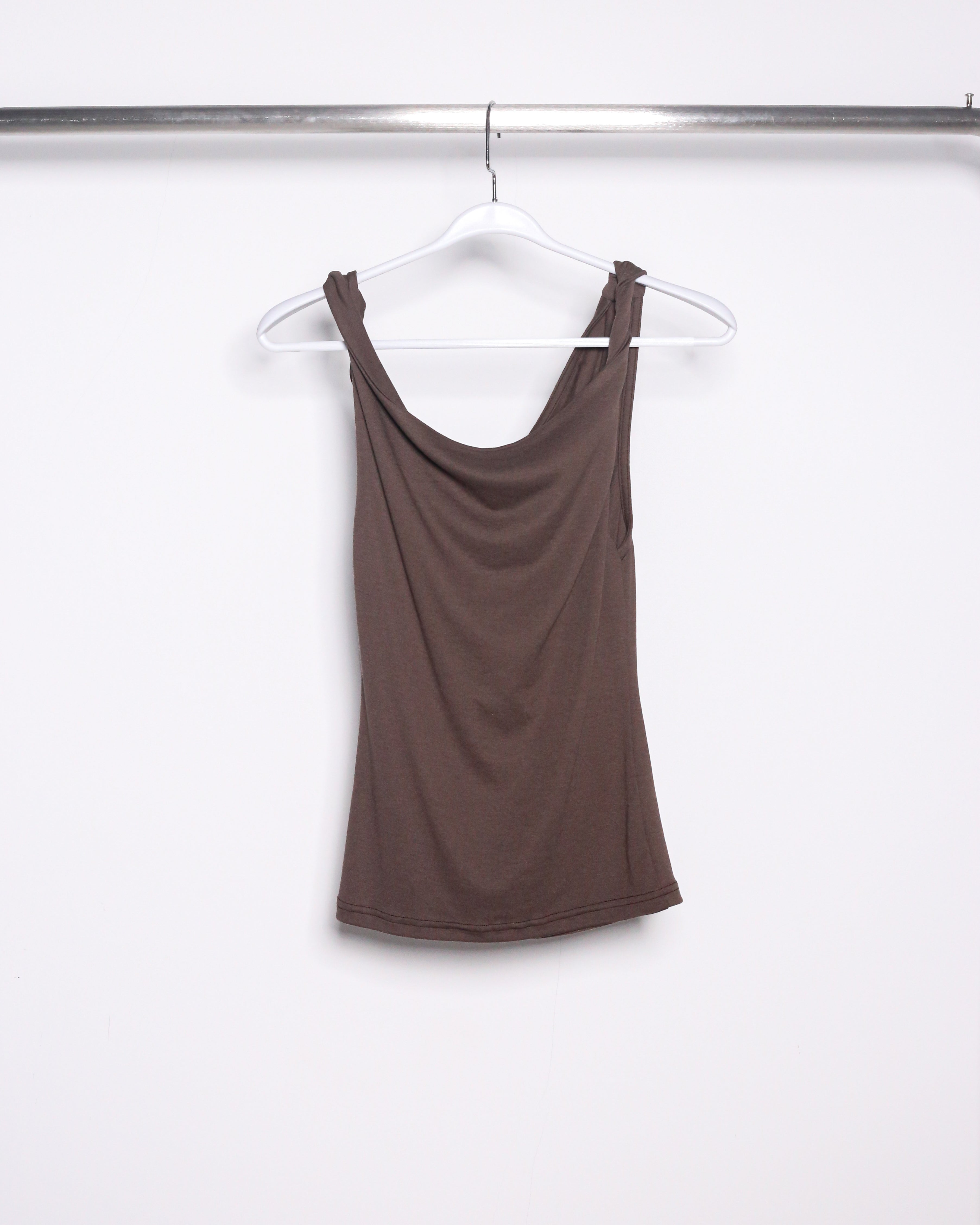 DRAPED COWL-NECK CAMISOLE
