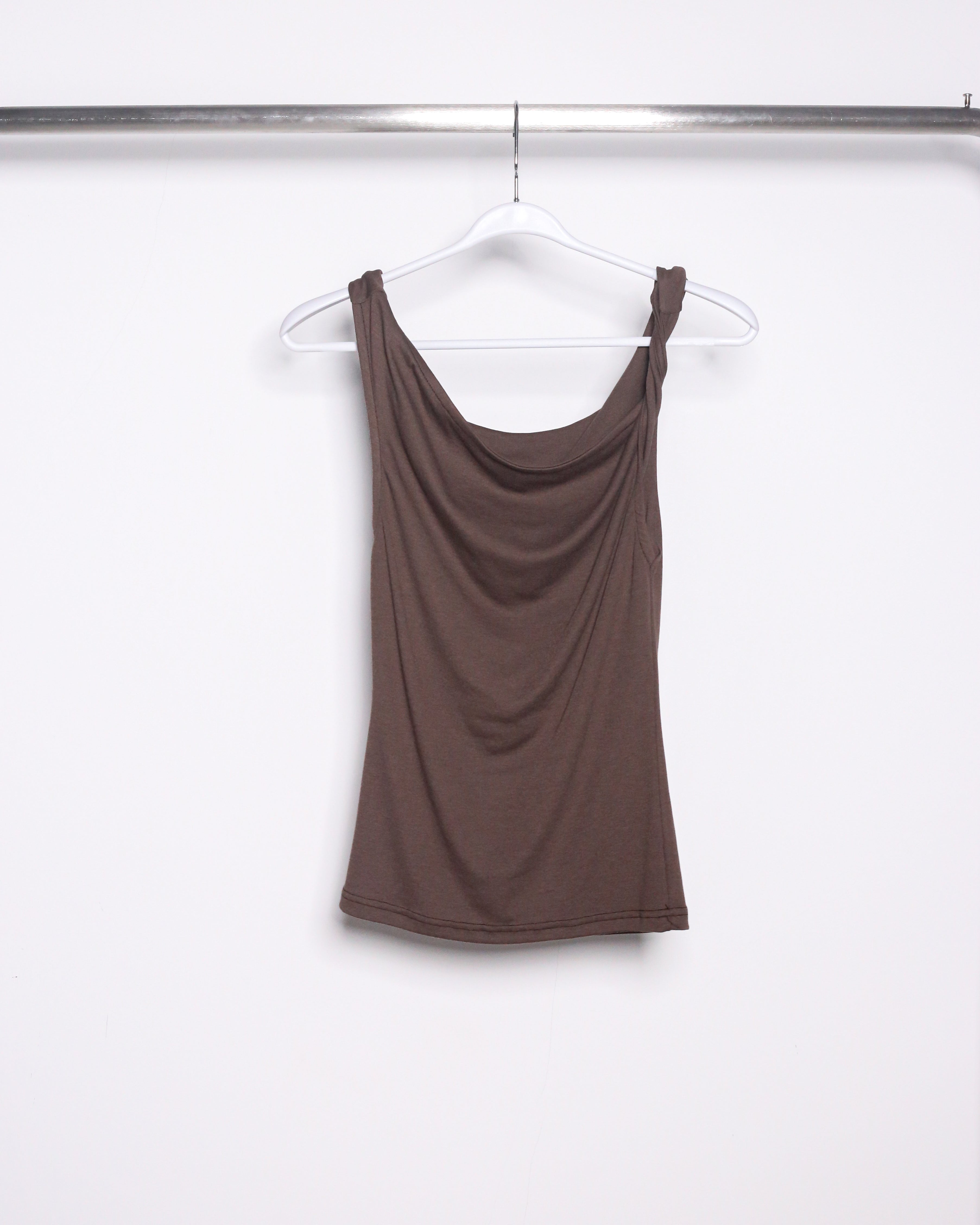 DRAPED COWL-NECK CAMISOLE