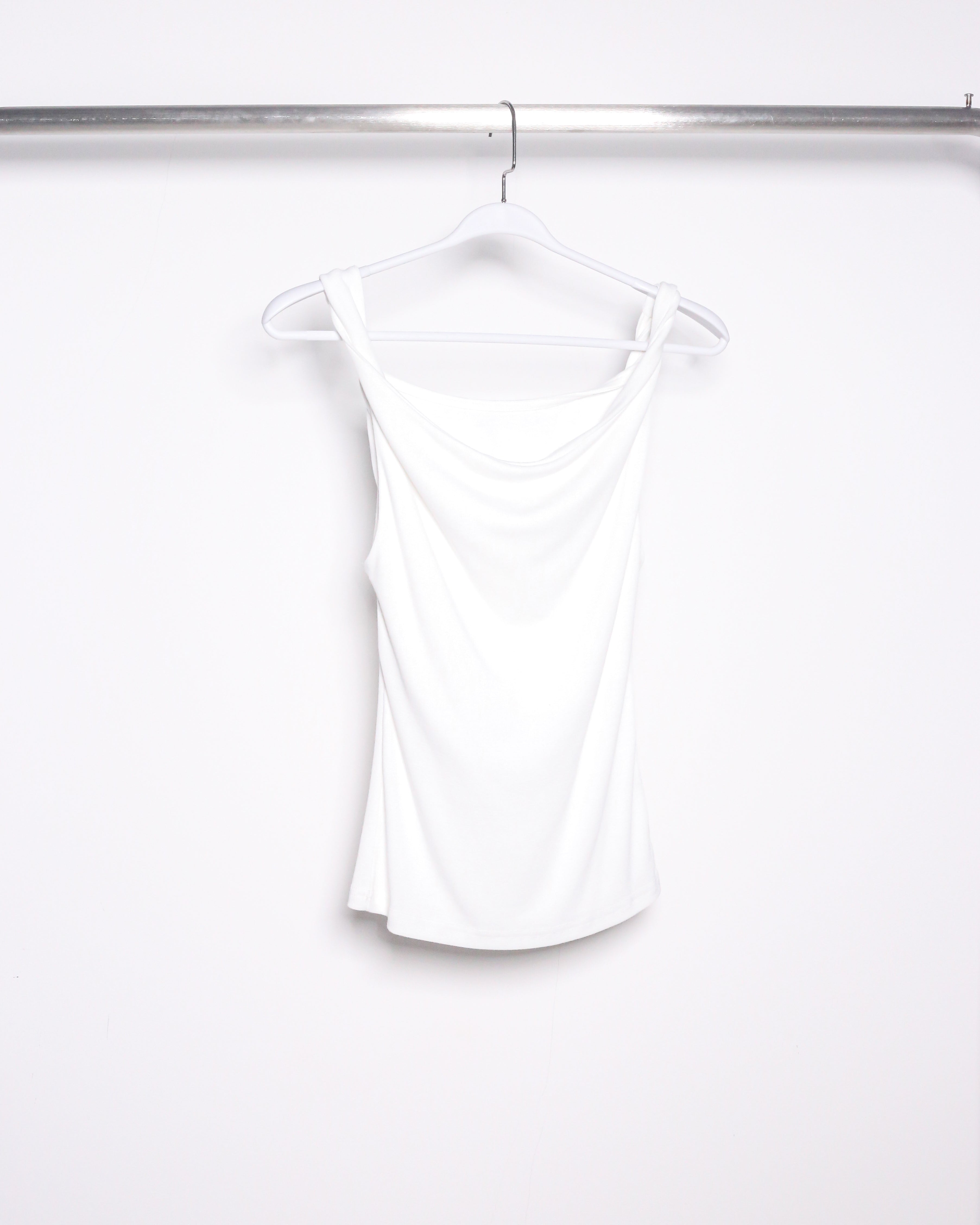 DRAPED COWL-NECK CAMISOLE