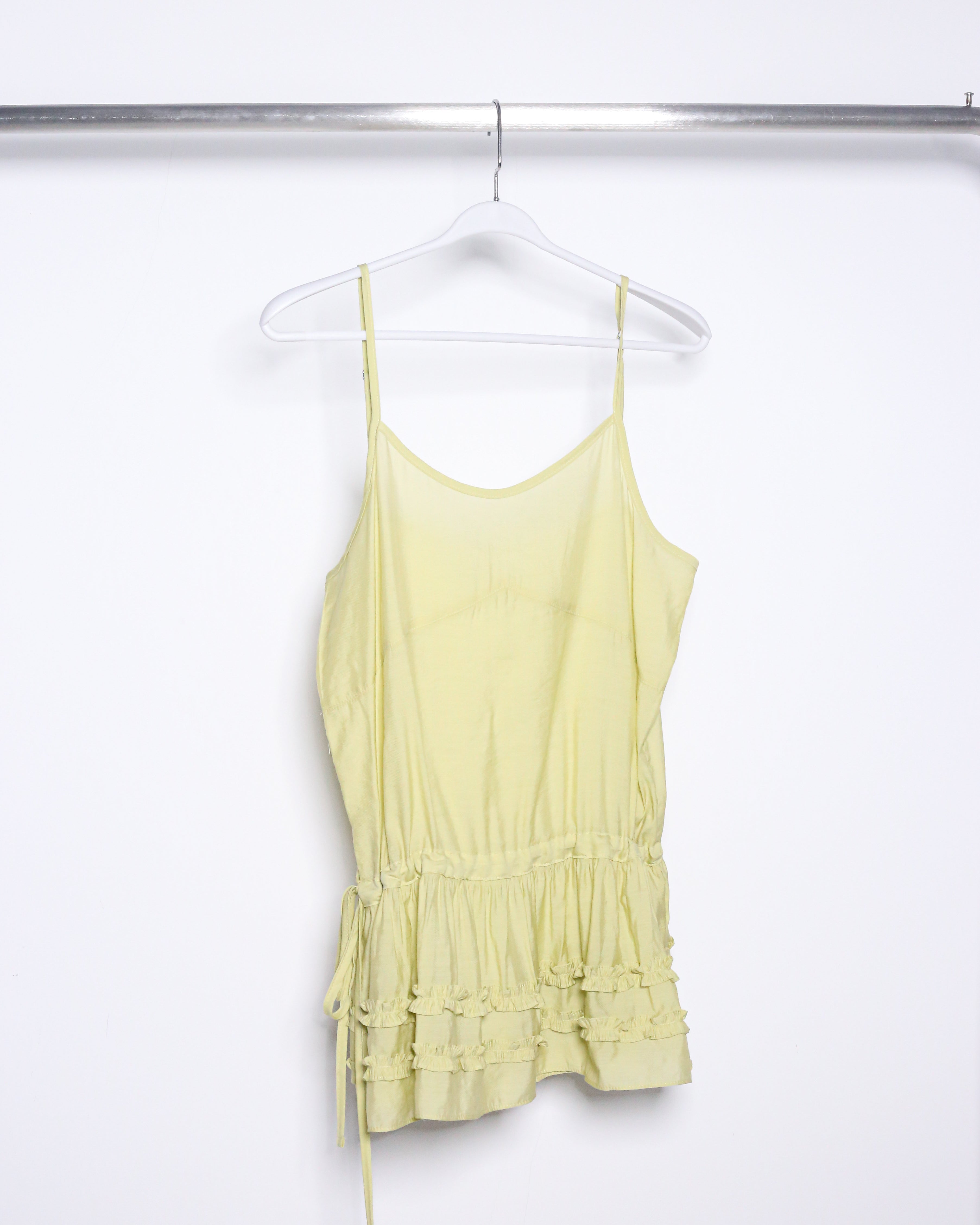 RUFFLE TIE CAMISOLE SHIRT