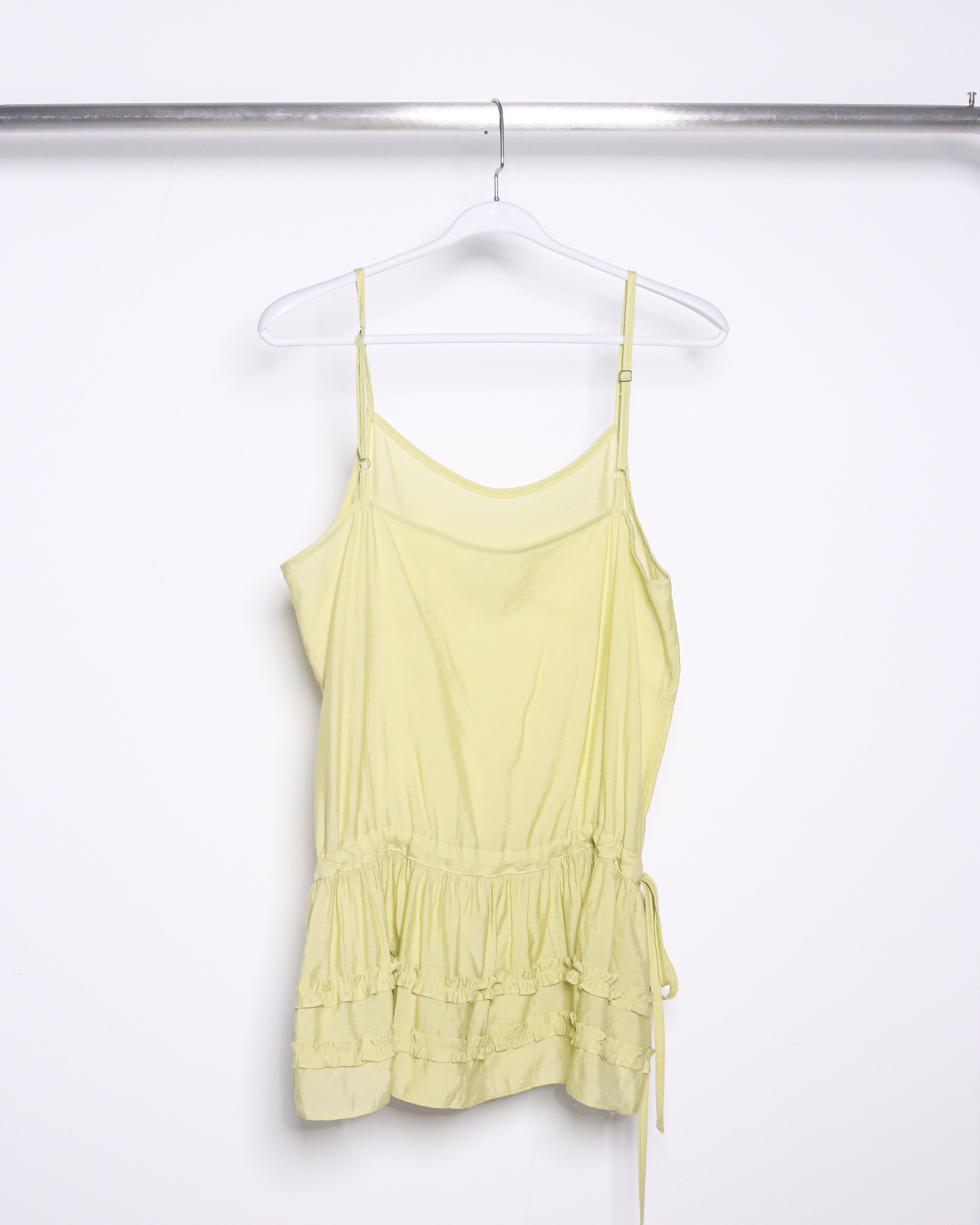 RUFFLE TIE CAMISOLE SHIRT
