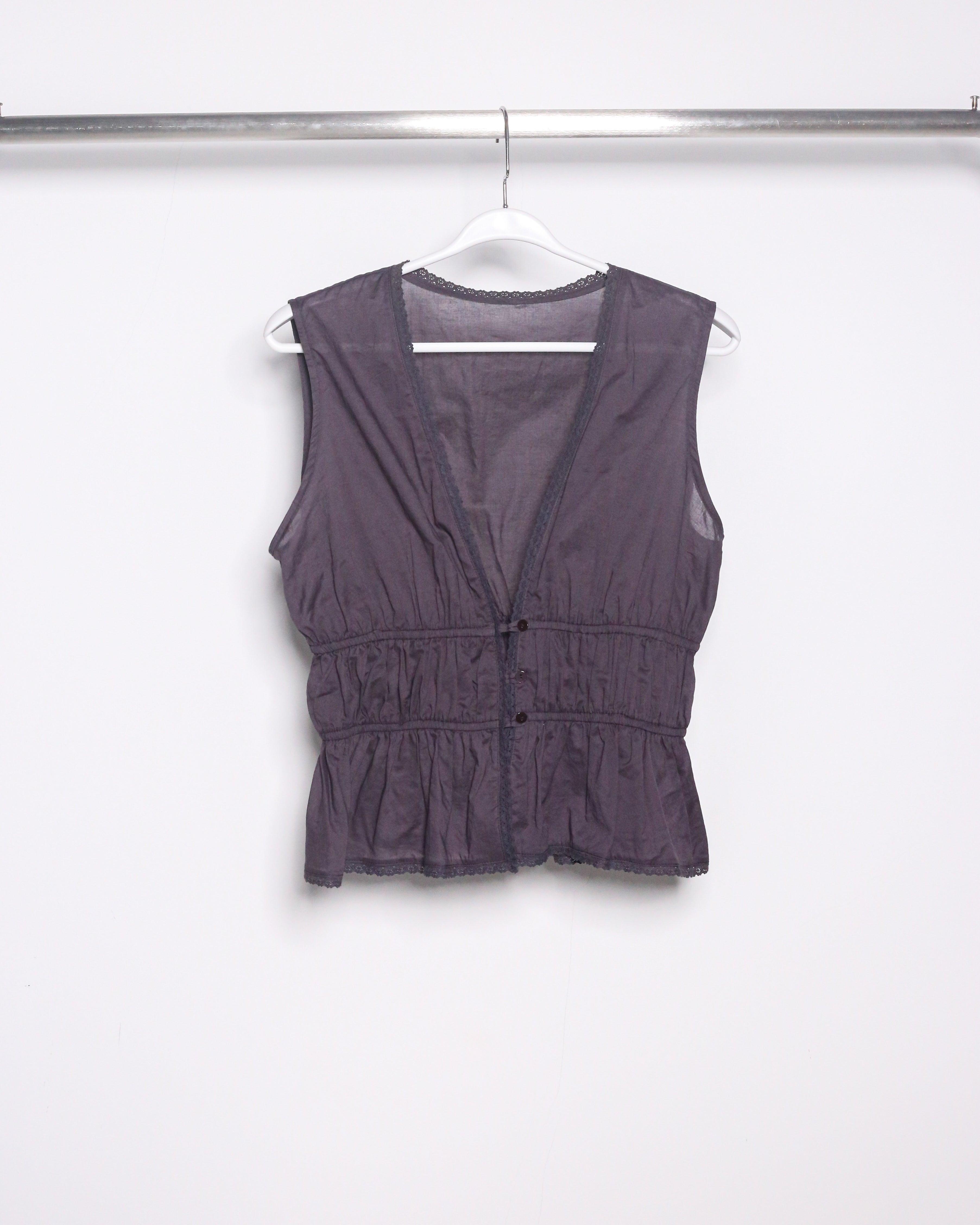 SHEER COTTON LACE SHIRT