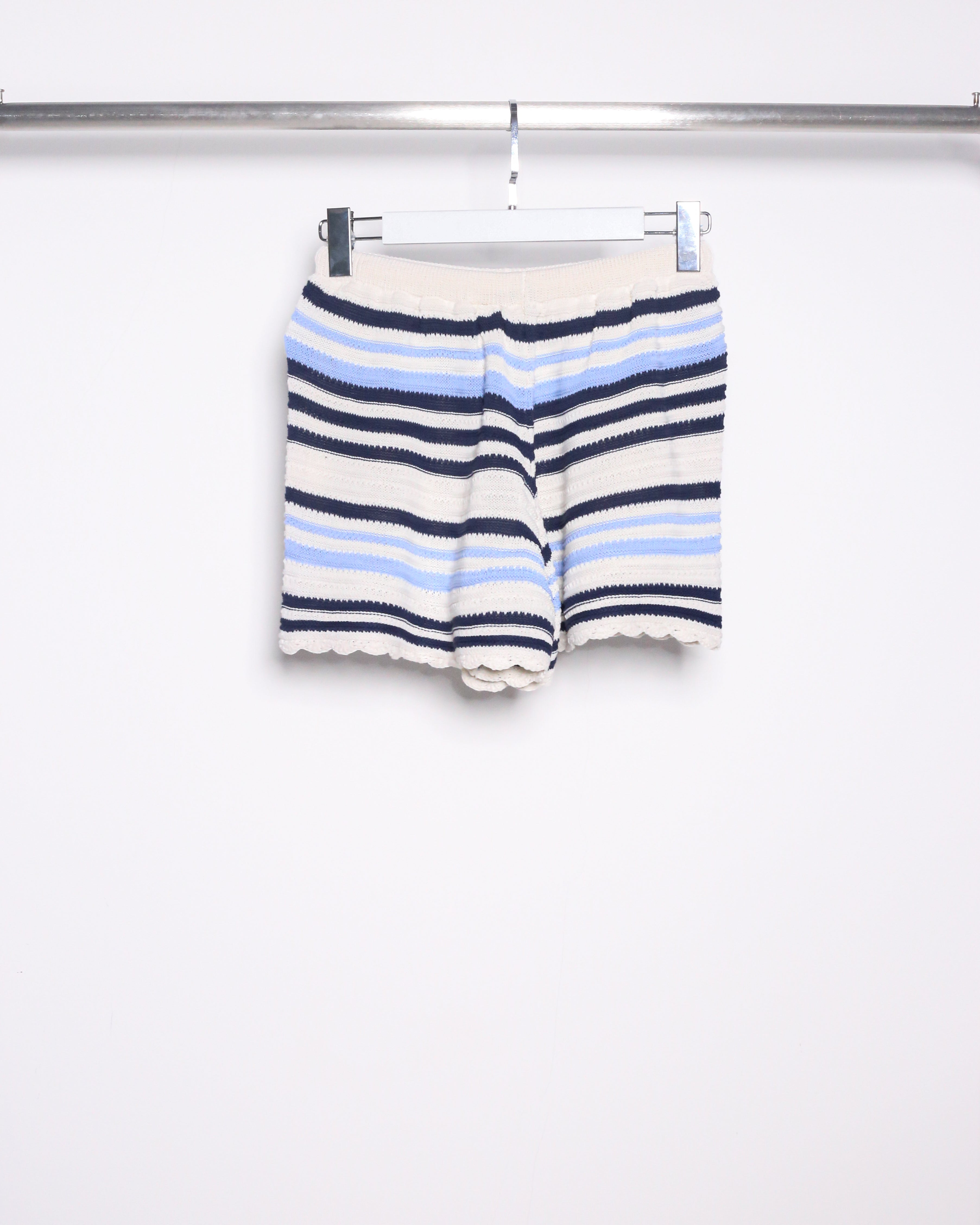 STRIPE KNIT SHORTS