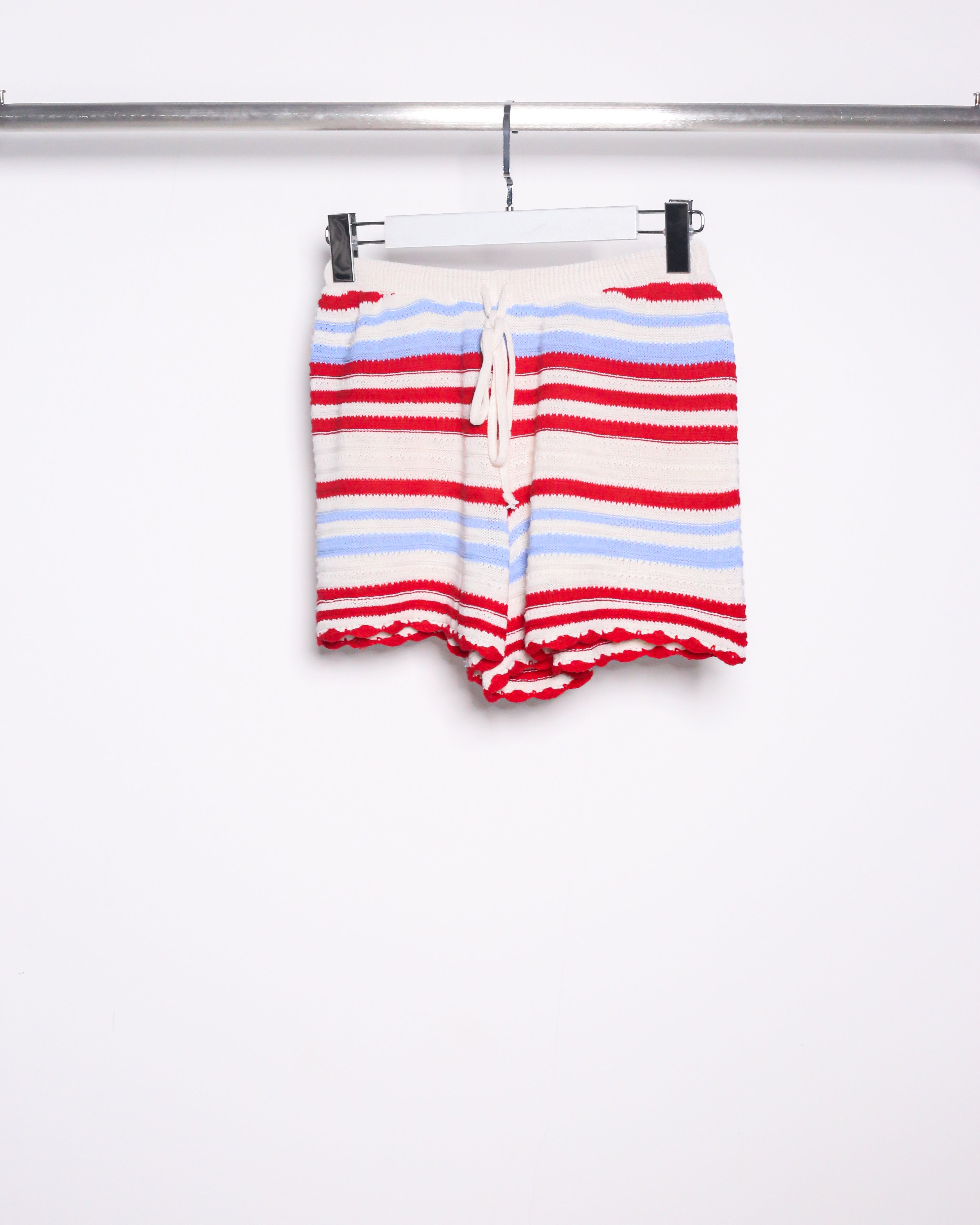 STRIPE KNIT SHORTS