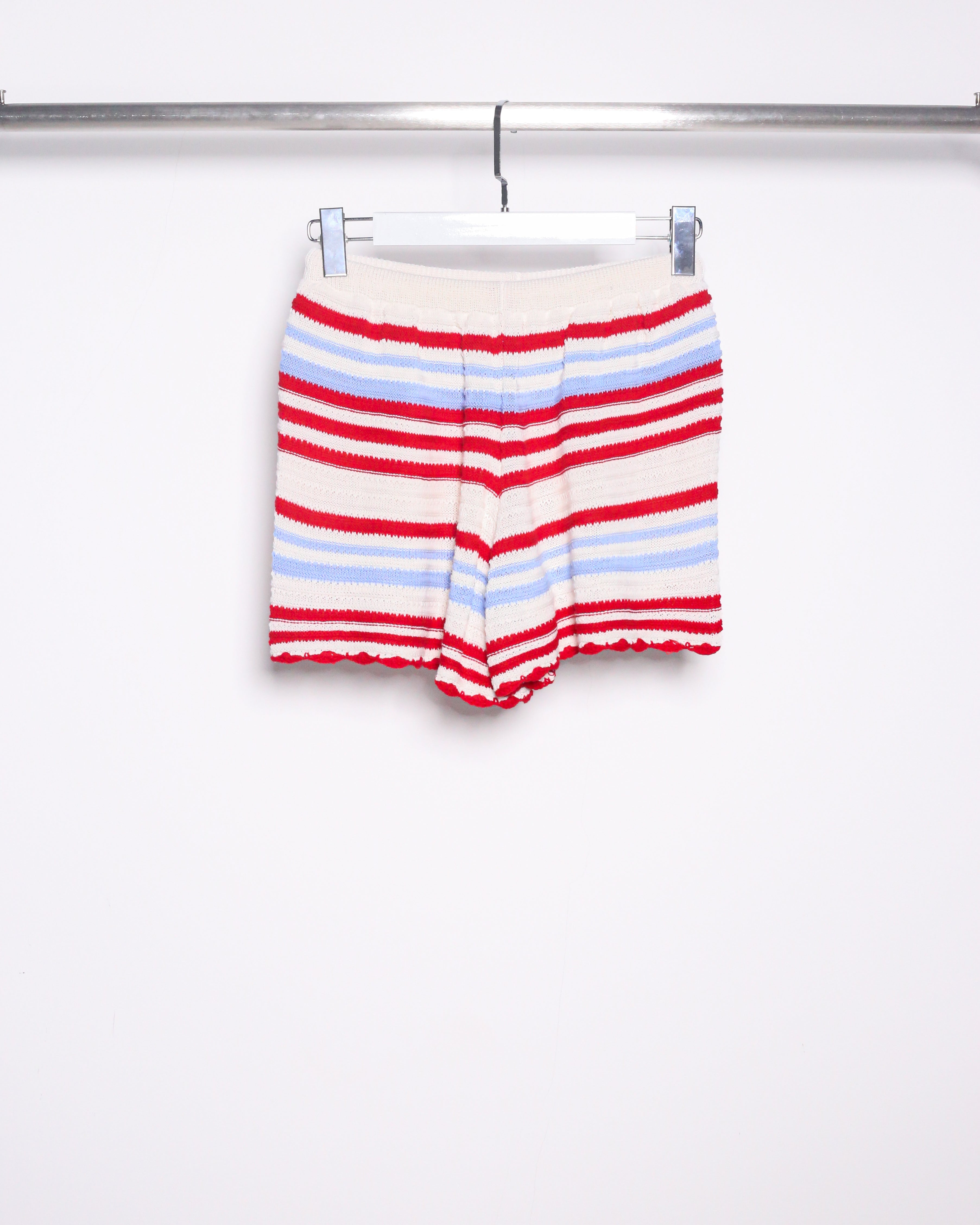 STRIPE KNIT SHORTS